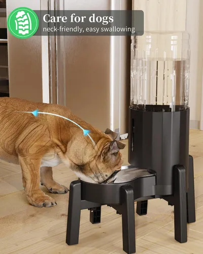 Vista 2 de CZPET Dispensador de agua para mascotas 7L con soporte ajustable A25A