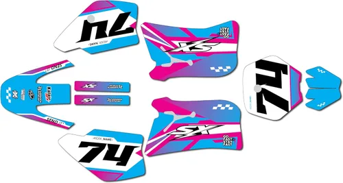 Vista 8 de Graphics Kit for KTM 50SX MINI SX50 (1998-2001) Prestige Series Magenta 9 Mil - Easy Go - Dirt Pit Bike Motorcycle Sticker, Dirtbike Racing Decal