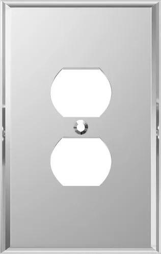 Vista 10 de LIDER Placa de pared dúplex para receptáculo, cubierta de salida con espejo, de gran tamaño, 1 cuadrilla Dorado