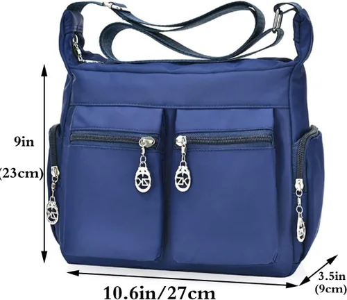 Vista 2 de FiveloveTwo Bolso bandolera de nailon con asa superior