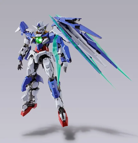 Vista 9 de Bandai Traje móvil Gundam 57535-Metal Build 00 Qan T, multicolor, 19258