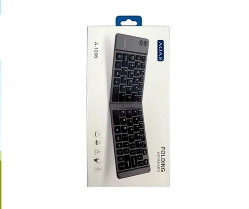 Vista 3 de Mini Teclado Inalambrico Plegable Portatil Bluetooth.