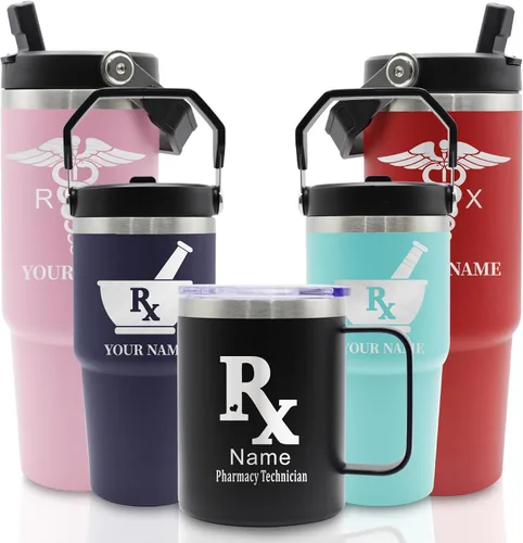 Vista 9 de Regalos para dentistas para mujeres, regalos de asistente dental, vaso de dentista grabado personalizado, regalos para médicos para mujeres, vaso