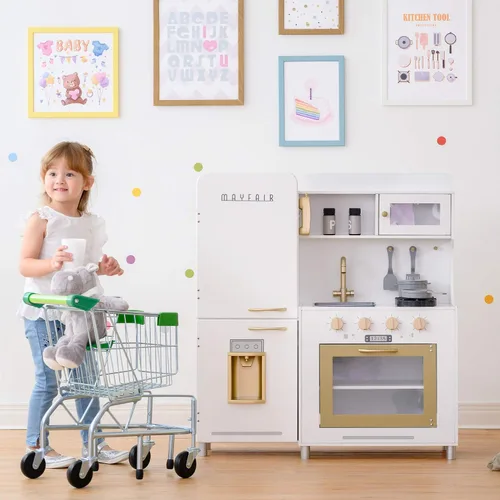 Vista 5 de Teamson Kids - Juegos de cocina para niños, juego de cocina para niñas pequeñas de 2 a 6 años, juguetes de cocina para niños de 4 a 8 años, Little