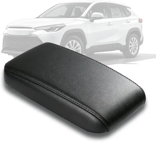 Vista 13 de AOMSAZTO Fundas para reposabrazos de consola central marfil para Corolla Toyota 2014-2019