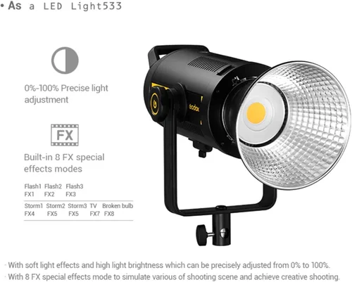 Vista 7 de Godox FV150 150W 2.4G inalámbrico 1/8000 HSS sincronización de alta velocidad LED luz compatible con cámaras Canon Nikon Sony Fuji Panasonic Olympus