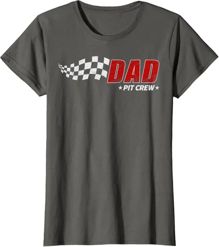 Vista 9 de Dad Pit Crew Race Car Birthday Family Matching Pit Crew Camiseta Pit Crew