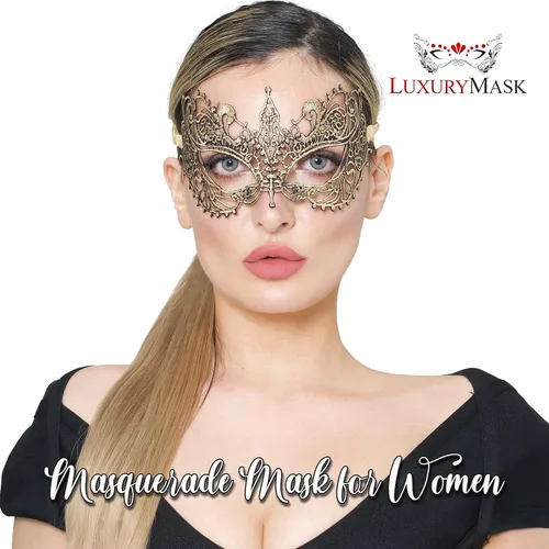 Vista 2 de Máscara de máscaras para parejas, a juego, para hombres y mujeres, para fiesta de máscaras, Mardi Gras, fiesta veneciana, baile de graduación