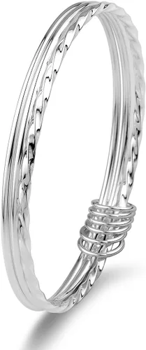 Vista 7 de Silver Bangle Bracelet