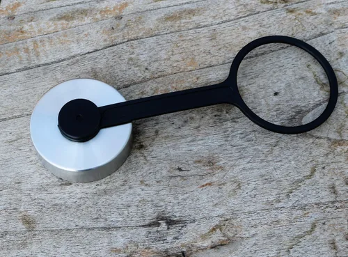 Vista 2 de Tapa para botella de agua deportiva de boca ancha, apta para botella Hydro Flask, Simple Modren, tapa plana de acero inoxidable de repuesto