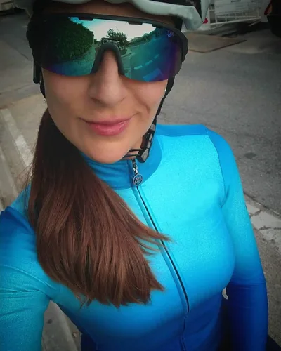 Vista 8 de Wulibike Maillot de ciclismo para mujer, manga larga, con bolsillos