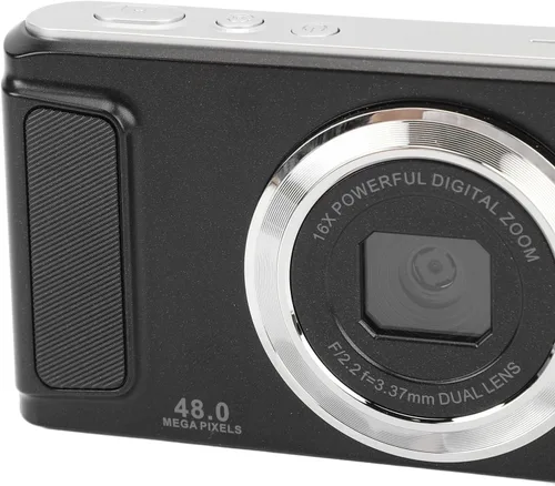 Vista 7 de Cámara digital de 48 MP con zoom digital de 16X, enfoque automático, grabación de video 4K, pantalla IPS, cámara digital pequeña, ligera