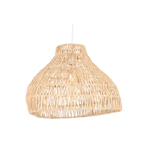 Vista 6 de Lámpara de Techo Home ESPRIT Marrón claro Metal Cuerda 53 x 42 x 32 cm