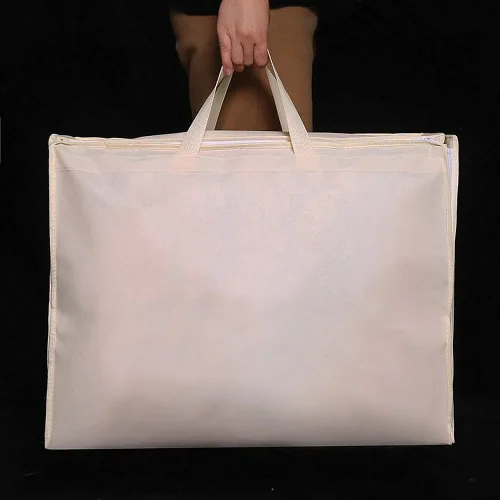 Vista 6 de Bolsa de ropa para vestido de novia de 63 pulgadas, extra grande, plegable, portátil, para viajes, equipaje colgante con bolsillos para mujeres, 5.9