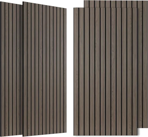 Vista 29 de Paquete de 4 paneles acústicos absorbentes de sonido, 47.2"x23.6" (47.2 x 23.6 pulgadas) paneles de amortiguación de sonido, paneles decorativos