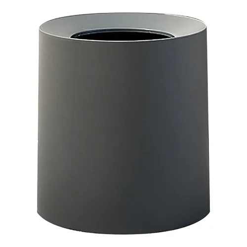 Vista 8 de Cesta de basura redonda moderna – Cubo de basura redondo de 3.2 galones / 12.5 cuartos de galón – Cubo de basura blanco con cubo de plástico
