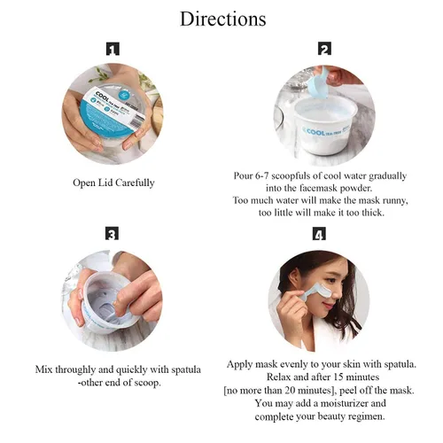 Vista 4 de Mascarilla facial de lavanda - Mascarilla despegable para el cuidado de la piel coreana - Máscaras de gelatina para tratamientos faciales