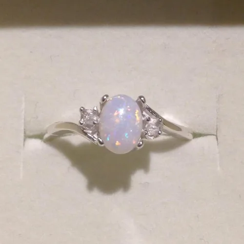 Vista 4 de Anillos de joyería de circón para mujer, anillo vintage para mujer