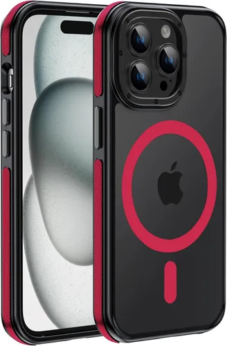 Vista 39 de Funda magnética para iPhone Air con protector de lente de cámara, protección grado militar de 10 pies, compatible con funda MagSafe Slim para iPhone