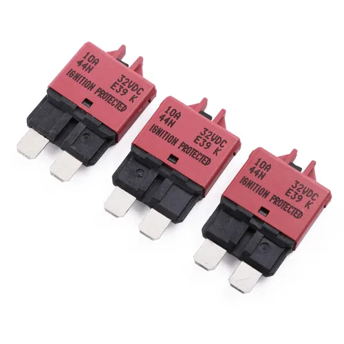 Vista 15 de Disyuntor de fusibles de reinicio manual de 12 V, 24 V, 3 A, ATO/ATC de perfil bajo – UL – Disyuntores reiniciables tipo 3 amperios, kit de fusibles