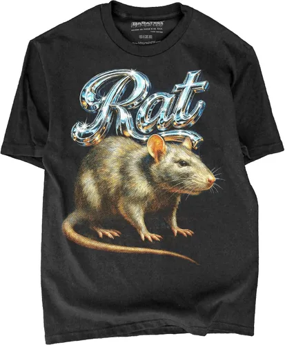 Vista 21 de Camiseta de Heavy Metal de los 80s con Animal en Negro - 100% Algodón - para Hombre y Mujer