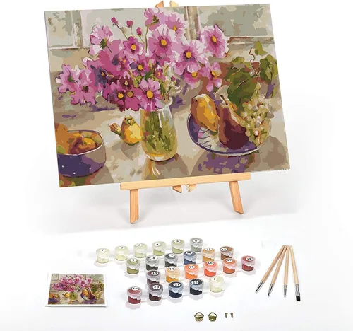 Vista 17 de Ledgebay Kit de Pintura por Números DIY para Adultos, Lienzo Enmarcado para Principiantes a Avanzados, Kit de Pintura por Números, los Kits Incluyen