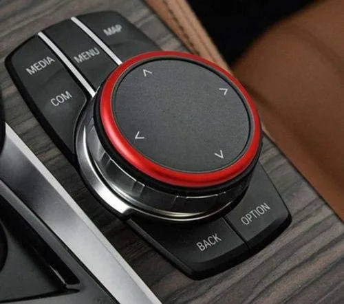 Vista 5 de DEMILLO - Pomo de control multimedia iDrive para consola central para BMW Azul