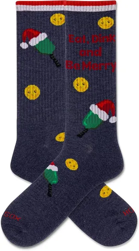 Vista 2 de Hot Sox Calcetines deportivos y atléticos divertidos para hombre, paquete de 1 par, regalos de moda novedosos y divertidos Por encima del par