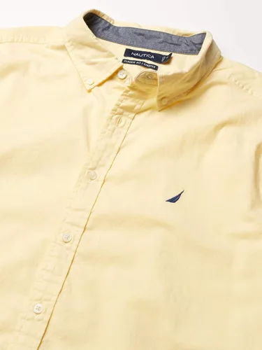 Vista 4 de Nautica Camisa Oxford de ajuste clásico para hombre
