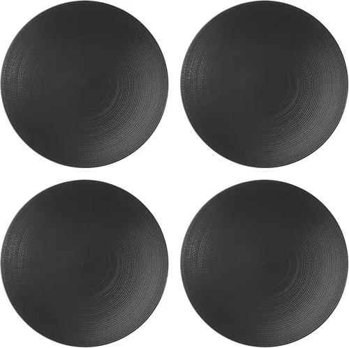 Vista 8 de Lenox Lx Collective - Juego de 4 platos decorativos negros, 4.35 libras, color blanco