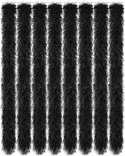 Vista 30 de Jexine Boas de plumas artificiales en masa, boas esponjosas para decoración de disfraces de boda, vestidos, suministros para fiestas de té