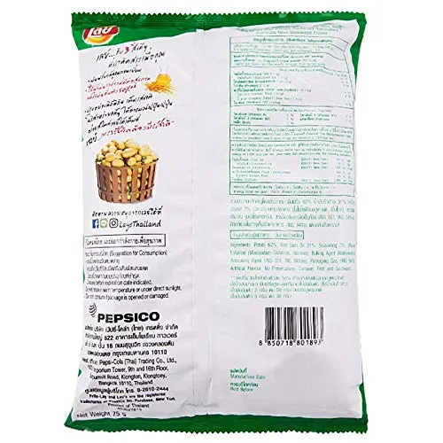 Vista 2 de LAYS Papas fritas, papas fritas crujientes, 2.65 oz x 2 paquetes (sabor a algas nori)