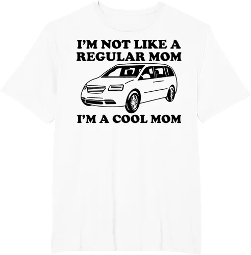 Vista 13 de Camiseta divertida de mamá con texto en inglés "I'm Not Like A Regular Mom I'm A Cool Mom", Blanco, S