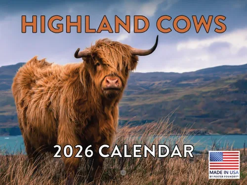 Vista 158 de Calendario mensual de pared de alpaca 2025 Fabricado en Estados Unidos