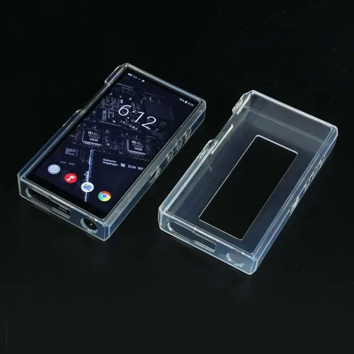 Vista 3 de Suave TPU Clear Crystal Full Protective Skin Shell Case Cover para FiiO M11 Plus LTD reproductor de música (transparente)