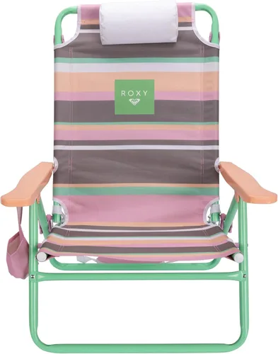 Vista 10 de Roxy Paquete de 2 sillas de playa – Sillas plegables ligeras con reclinación ajustable, portavasos y bolsas de transporte – Sillas portátiles