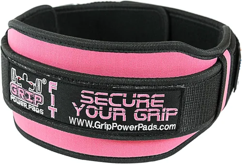 Vista 2 de Grip Power Pads Cinturón de levantamiento de pesas para mujer, gimnasio, fitness, sentadillas de culturismo, estocadas, peso muerto, levantamiento