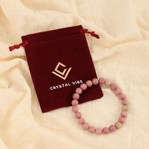 Vista 55 de Crystal Vibe Pulseras de cuentas de 0.315 in para mujeres y hombres, pulseras de cristal con piedras preciosas naturales, tamaño elástico ajustable