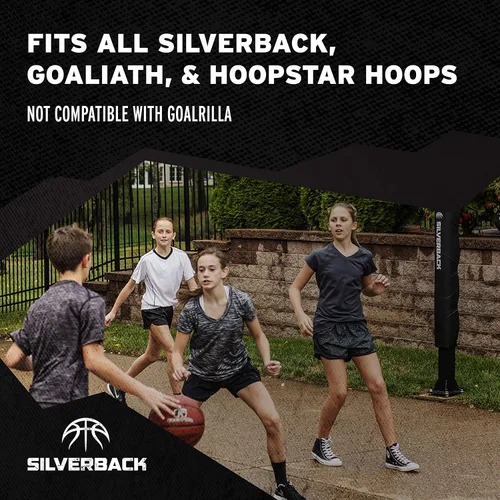 Vista 5 de Silverback Kit de anclaje de aro de baloncesto de 7 pulgadas diseñado para aros de baloncesto Silverback, Portero y Hoopstar