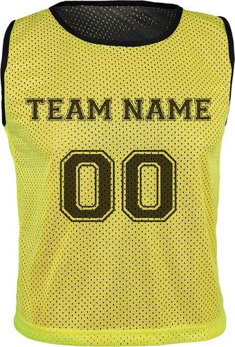 Vista 2 de Athllete Diseña tu propio chaleco de ScrimmageReversible PinniesTeam Practice Jerseys Top Tank con bolsa de transporte gratuita.