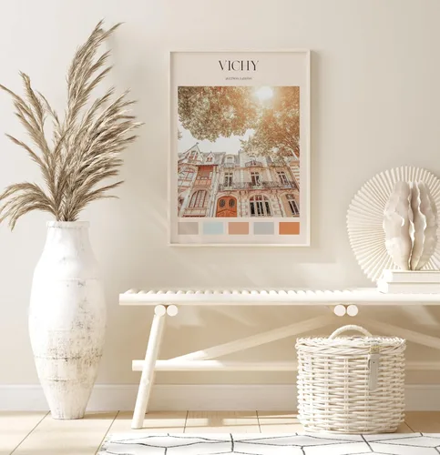 Vista 2 de Impresión Vichy, arte de pared de Vichy, póster de Vichy, foto de Vichy, impresión de póster de Vichy, decoración de pared de Vichy, póster de viaje