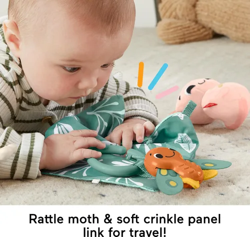 Vista 5 de Fisher-Price Juego de juguetes para bebés con tantos sentidos, 4 actividades sensoriales para el juego de desarrollo para recién nacidos a partir