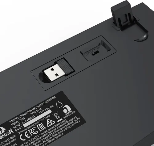 Vista 6 de Redragon Teclado inalámbrico para juegos S144 Combo, K617 PRO 60% + mouse K617 + M693