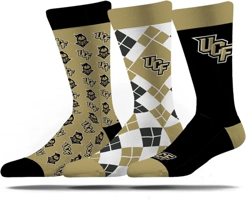 Vista 19 de Strideline Calcetines de vestir NCAA para hombre - The Executive paquete de 3 - Talla única para la mayoría Blue and Orange