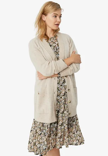 Vista 4 de Ellos Vestido escalonado superpuesto transparente de talla grande para mujer