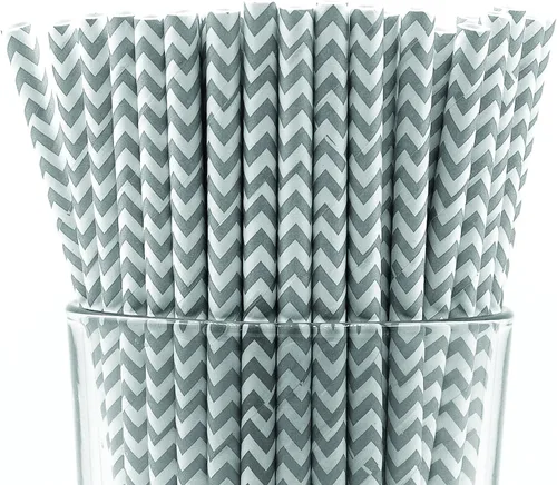 Vista 8 de Paquete de 300 pajitas de papel biodegradables de 4 capas de espirales azul cielo (compostables, no tóxicas, sin BPA)