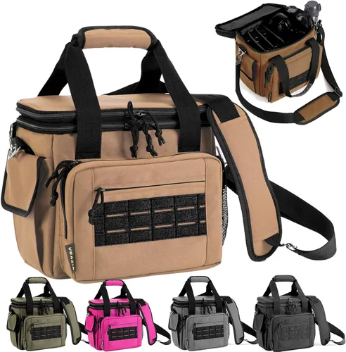 Vista 11 de Bolsa para el rango, estuche para pistola, bolsas de rango de estuche suave para pistolas y municiones con doble capa a prueba de explosiones