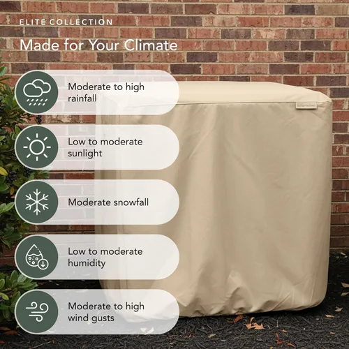 Vista 8 de Covermates Funda de aire acondicionado, protección duradera resistente a la intemperie para unidades al aire libre, poliéster Elite 300D, 30