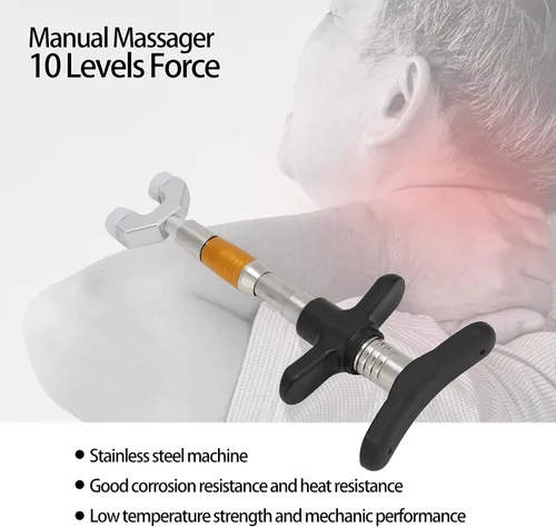 Vista 5 de HURRISE Herramienta manual de corrección de ajuste quiropráctico para masaje de espalda de columna vertebral, ajustador de herramienta de ajuste