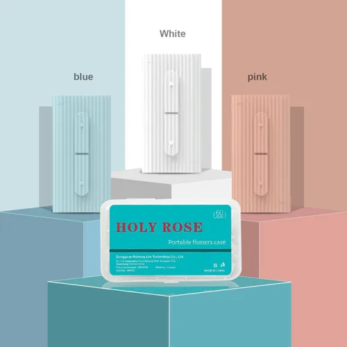 Vista 8 de Holy rose Dispensador Portátil de Palillos de Hilo Dental 2 Cajas, Estuche de Hilo Dental de Viaje con Palillos de Hilo Dental para Adultos 80